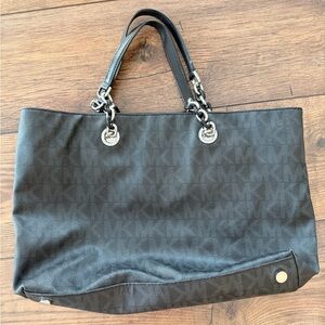 Michael Kors Black Textured Tote